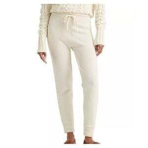 Lauren Ralph Lauren Women's Cable Knit Wool Cashmere Jogger Pants Beige size 3X